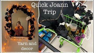 Vlog  Quick Joann Trip  Yarn and Decor [upl. by Neyrb]