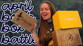 BOOK BOX BATTLE  April 2023  FairyLoot vs Illumicrate vs OwlCrate [upl. by Stoneman]