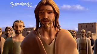 Superbook Video Clip  Jesus Heals Blind Bartimaeus [upl. by Juieta]