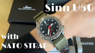 Sinn ジン U50 NATO ストラップ付け替えReview [upl. by Lorain194]