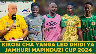 Kikosi Cha Yanga Kinachoanza Leo Dhidi Ya Jamhuri Kombe La Mapinduzi 2024 [upl. by Nsaj]