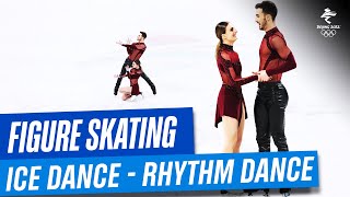 Figure Skating  Ice Dance Rhythm Dance  Full Replay  Beijing2022 [upl. by Haodnanehs]