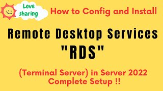 How to config and Install Remote Desktop Services RDS Terminal Server in Server 2022 Complete Setup [upl. by Esilehc579]