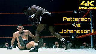 Floyd Patterson USA vs Ingemar Johansson Sweden  KNOCKOUT Fight  4K Ultra HD [upl. by Ajin]