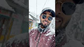 explore manali snowfall reelsindia snowday [upl. by Akcimahs]