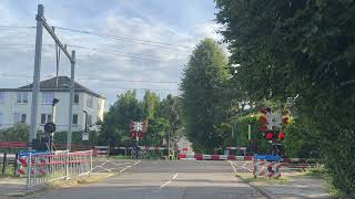 Spoorwegovergang HouthemSint Gerlach Valkenburg  Dutch Railroad Crossing [upl. by Adnouqal]