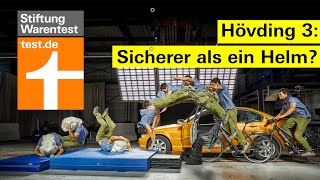 Hövding 3 AirbagFahrradhelm im Crashtest  wie sicher ist der AirbagHelm Stiftung Warentest [upl. by Bozovich]