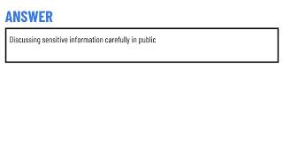 Good Operations Security OPSEC practices DO NOT include [upl. by Kreegar]