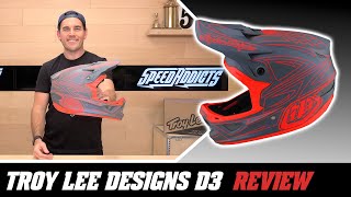 Troy Lee Designs D3 Bicycle Helmet Review at SpeedAddictscom [upl. by Archle196]