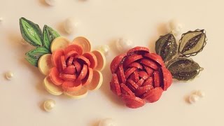 3D Quilled Rose Quilled Rose Sparkle Rose [upl. by Azriel]