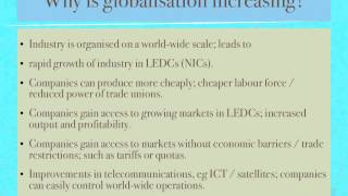 GCSE Geography OCR B Globalisation MNCs revision [upl. by Ateloiv103]