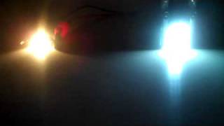 LEDbulbz  062010 Honda Civic OEM halogen bulb VS 12 SMTLED Bulb review300 BRIGHTER [upl. by Pinckney]