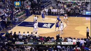 Notre Dame Basketball Highlights vs DePaul  Feb 11 2012 [upl. by Htenaj576]