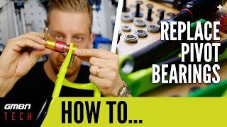 How To Replace Frame Bearings Using A Bearing Press  MTB Maintenance [upl. by Lapointe]