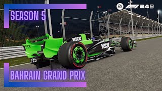 Bahrain Grand Prix Highlights  CRRL Season 5  F1 24 [upl. by Enelrae]