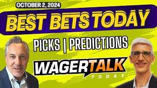 Free Best Bets and Expert Sports Picks  WagerTalk Today  UFC 307  CFB amp MLB Playoffs  10224 [upl. by Meggs865]