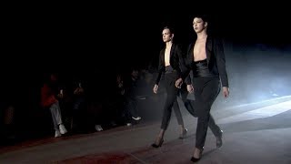 Moschino  PreFall 2018  Fall Winter 20182019 Full Fashion Show  Menswear [upl. by Ahsiruam]