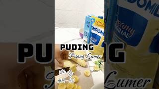 Puding Pisang Lumer pudingpisang olahanpisang masakanrumahan masakansimple fyp cookingbyana [upl. by Padraig]