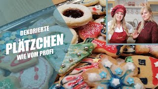 Dekorierte Plätzchen wie vom Profi  Plätzchen verzieren und dekorieren wie ein Nageldesigner [upl. by Arlette894]