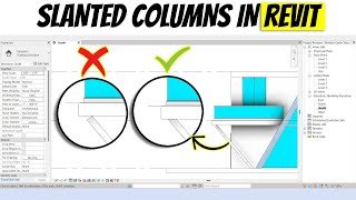 Slanted Columns in Revit Tutorial [upl. by Christensen]