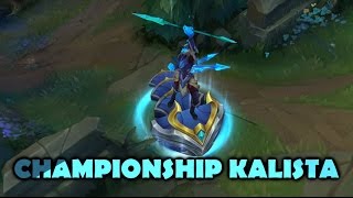 Championship Kalista Skin Spotlight Gameplay  League of Legends Worlds Season 5 [upl. by Krahling]