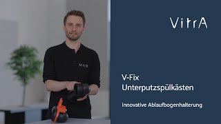 VFix Unterputzspülkästen Innovative Ablaufbogenhalterung – stufenlos einstellbar ohne Ausbau [upl. by Llenna]