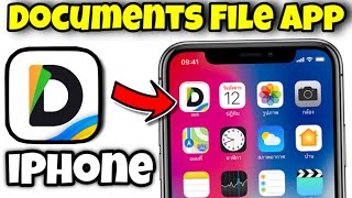 How to use documents app on iPhone  documents file manager app in iPhone  iPhone apps [upl. by Airbmat]