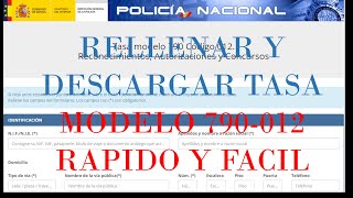 Cómo Rellenar y Descargar TASA MODELO 790 012 rápido y fácil Para Solicitar TIE de estudiante [upl. by Reed]