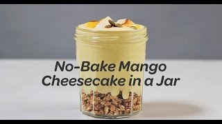 NoBake Mango Cheesecake in a Jar Recipe  Yummy Ph [upl. by Sirref]