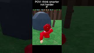 POV think smarter not harder 💀 shorts roblox [upl. by Madison]