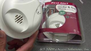 First Alert Long Battery Life Smoke and Fire Alarm explanation and unboxing video for SA305CN [upl. by Sevein928]