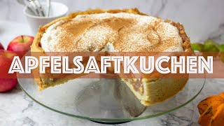 • ApfelsaftkuchenApfelweinkuchen  vegan  Apfelpuddingfüllung einfach und lecker  Aleks finest • [upl. by Olsewski]