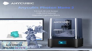 3d принтер ANYCUBIC Photon Mono 2 3D Printer 66inch UV Resin Photocuring Review [upl. by Baras933]