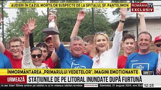 Primarul din Bușteni Emanoil Savin condus pe ultimul drum [upl. by Esinet]