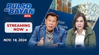 LIVE  Pulso ng Bayan with Admar Vilando at Jayson Rubrico  November 18 2024 [upl. by King732]