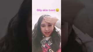 Oily skin test [upl. by Egan]