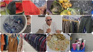 Kapron ki shopping Grocery shopping in pakistan Thanda thar paani Desi Nashta Abu Ji hain khush [upl. by Curcio365]