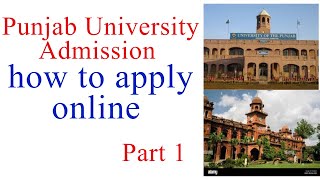 pu admission  how to apply in punjab university  Pu online admission [upl. by Ertnom]