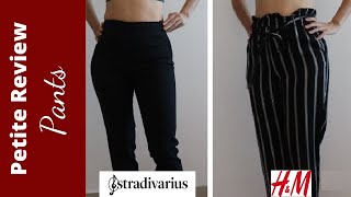 Petite Pants Review Stradivarius HampM  2 4 [upl. by Ummersen824]