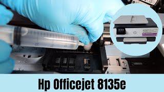 Hp Officejet 8135e 8139e 8025e 8015e  Not Printing Black Color Blank Pgs  How To Fix [upl. by Fabiolas]