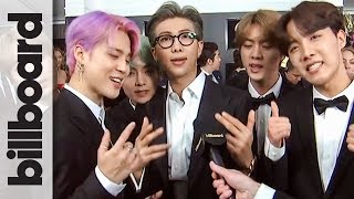 BTS Thanks ARMY for Helping them quotLive The Dreamquot  Grammys [upl. by Robertson]