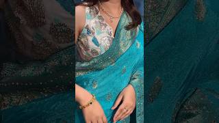 Latest Designer Saree Collection 20242025 styles printed wedding embroideredsaree draping [upl. by Yttel]