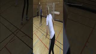 handball trainingFootwork 2 and 2  opposite of partner handball handballtraining [upl. by Armanda]