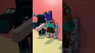 Zombie Becomes Herobrine In The Wall Challenge ⚡⌚⚡ Transform Watch [upl. by Rexanna]