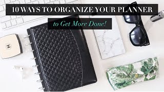 BEST WAY TO ORGANIZE YOUR PLANNER TO GET MORE DONE [upl. by Nytsirt401]