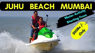 Juhu Beach Mumbai Water Sports Activities I Starting From 300 Rs Only I Parasailing In Mumbai [upl. by Yerg]