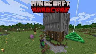 Fixing my Map House Day 656  Minecraft Hardcore [upl. by Hsirrap]