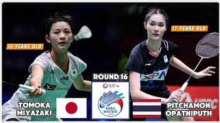 Great Match Pitchamon OPATNIPUTH vs Tomoka MIYAZAKI  Korea Masters 2024 Badminton [upl. by Regor37]