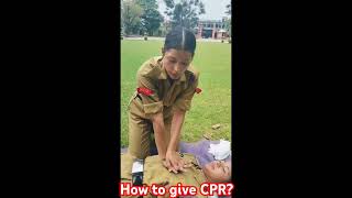 How to give CPR  NCC Training [upl. by Annibo]