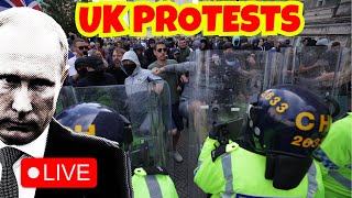 Protests in the UK 🔴LIVE  Protest Sunderland Manchester Liverpool Rotherham Middlesbrough Bolton [upl. by Lenoyl]